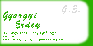 gyorgyi erdey business card